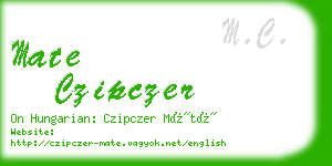 mate czipczer business card